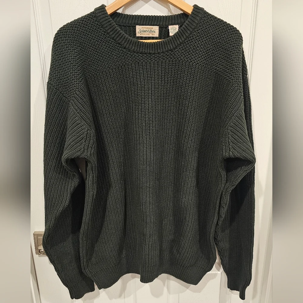 Vintage Aunthentic St. John's Bay Est. 1984 Men's Green Crewneck Sweater--XXL - Picture 4 of 8